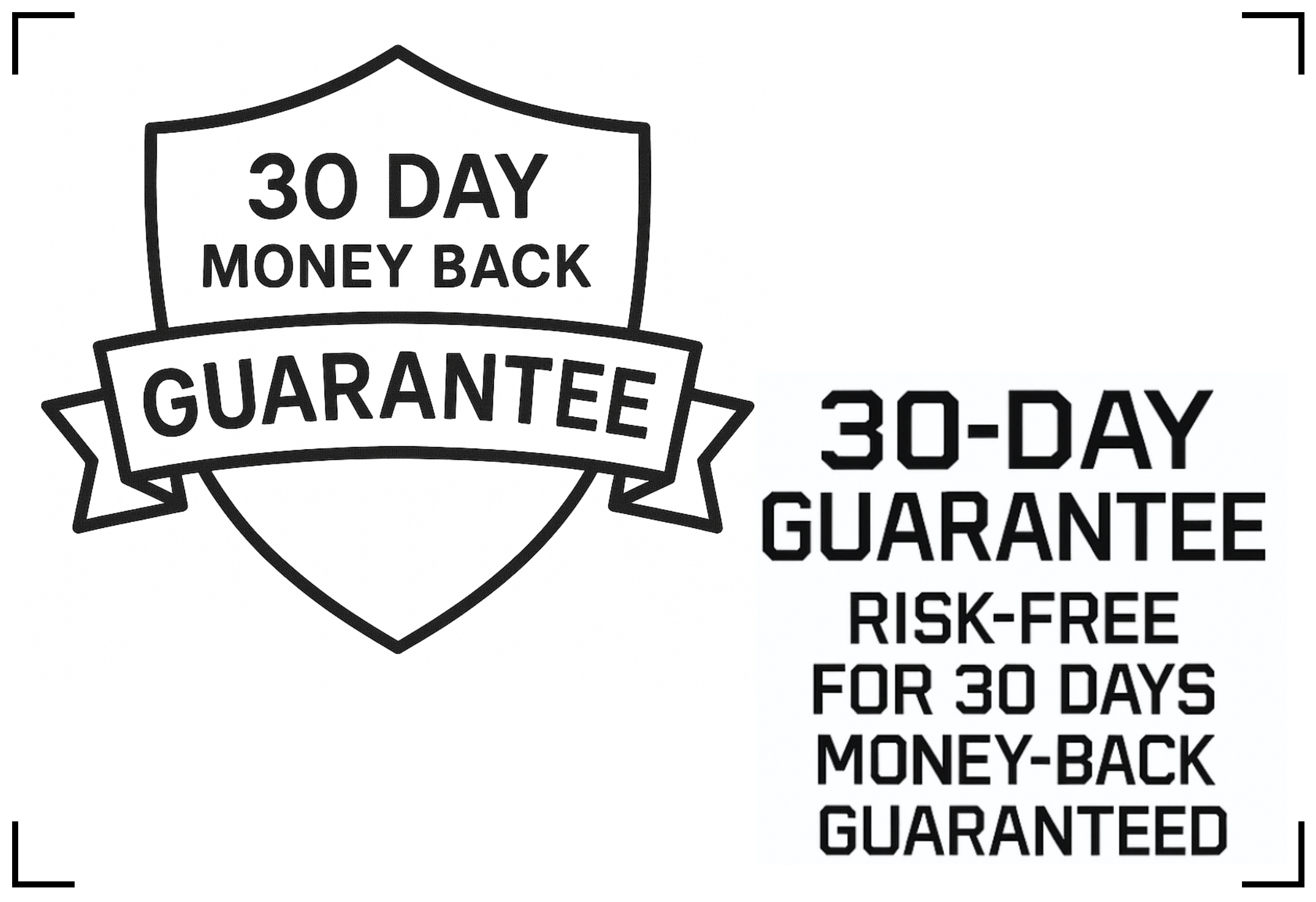 Customer satisfaction guarantee graphic